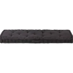 MAISON EXCLUSIVE - Coussin de plancher de palette coton 120x40x7 cm noir