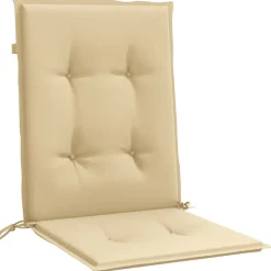 MAISON EXCLUSIVE - Coussins de chaise à dossier bas lot de 2 beige mélangé tissu