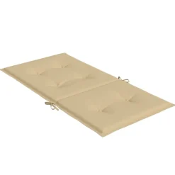 MAISON EXCLUSIVE - Coussins de chaise à dossier bas lot de 2 beige mélangé tissu