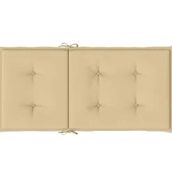 MAISON EXCLUSIVE - Coussins de chaise à dossier bas lot de 2 beige mélangé tissu