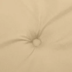 MAISON EXCLUSIVE - Coussins de chaise à dossier bas lot de 2 beige mélangé tissu