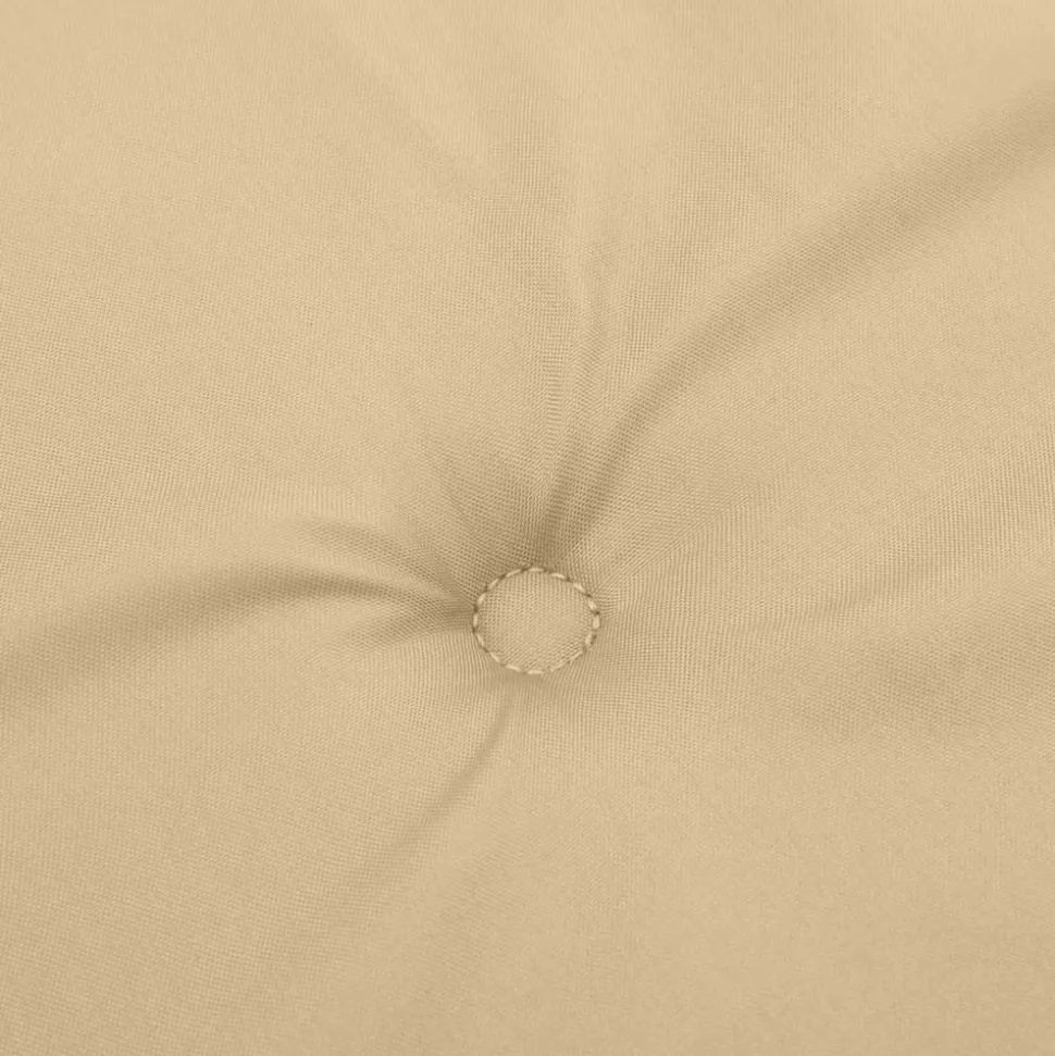 MAISON EXCLUSIVE - Coussins de chaise à dossier bas lot de 2 beige mélangé tissu