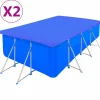 MAISON EXCLUSIVE - Couvertures de piscine 2 pcs pe rectangulaire 90 g/m² 540x270cm