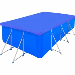 MAISON EXCLUSIVE - Couvertures de piscine 2 pcs pe rectangulaire 90 g/m² 540x270cm