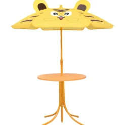 MAISON EXCLUSIVE - Ensemble de bistro avec parasol pour enfants 3 pcs jaune