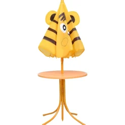 MAISON EXCLUSIVE - Ensemble de bistro avec parasol pour enfants 3 pcs jaune