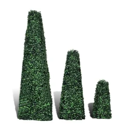 MAISON EXCLUSIVE - Ensemble de 3 buis formés artificiels pyramidaux