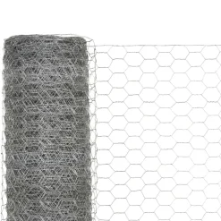 MAISON EXCLUSIVE - Grillage pour volière acier galvanisé 25x1,2 m argenté