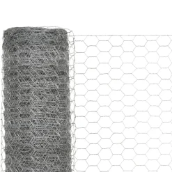 MAISON EXCLUSIVE - Grillage pour volière acier galvanisé 25x1,2 m argenté