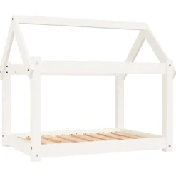 MAISON EXCLUSIVE - Lit pour chien blanc 81x60x70 cm bois de pin solide