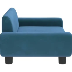 MAISON EXCLUSIVE - Lit pour chien bleu 70x45x33 cm velours