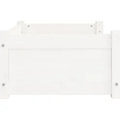 MAISON EXCLUSIVE - Lit pour chien blanc 65,5x50,5x28 cm bois de pin solide