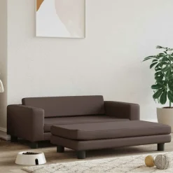 MAISON EXCLUSIVE - Lit pour chien avec extension marron 100x50x30 cm similicuir