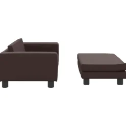 MAISON EXCLUSIVE - Lit pour chien avec extension marron 100x50x30 cm similicuir