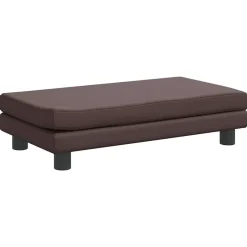 MAISON EXCLUSIVE - Lit pour chien avec extension marron 100x50x30 cm similicuir