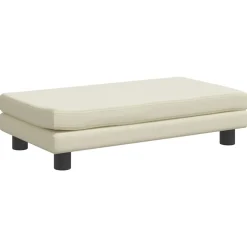 MAISON EXCLUSIVE - Lit pour chien avec extension crème 100x50x30 cm similicuir