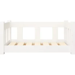 MAISON EXCLUSIVE - Lit pour chien blanc 65,5x50,5x28 cm bois de pin solide