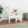 MAISON EXCLUSIVE - Lit pour chien blanc 55,5x53,5x60 cm bois de pin solide