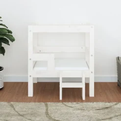 MAISON EXCLUSIVE - Lit pour chien blanc 55,5x53,5x60 cm bois de pin solide
