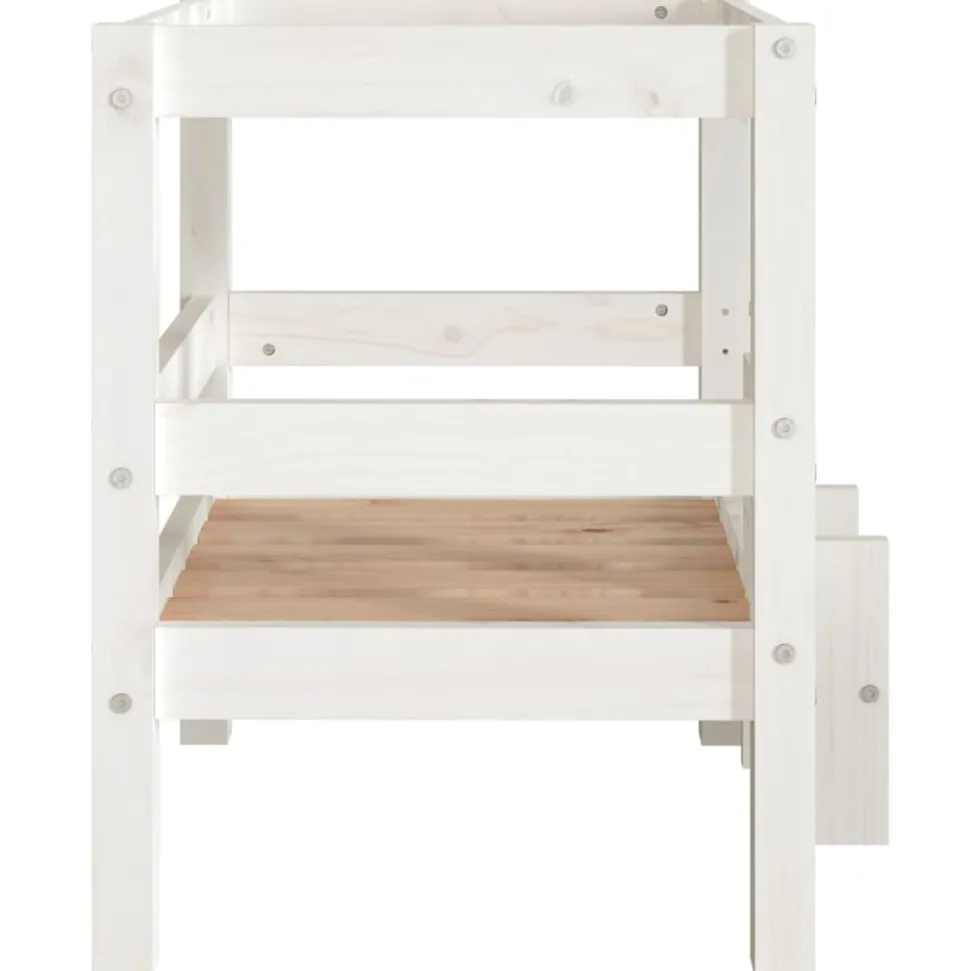 MAISON EXCLUSIVE - Lit pour chien blanc 55,5x53,5x60 cm bois de pin solide