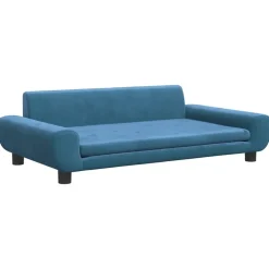 MAISON EXCLUSIVE - Lit pour chien bleu 100x54x33 cm velours