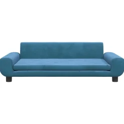 MAISON EXCLUSIVE - Lit pour chien bleu 100x54x33 cm velours