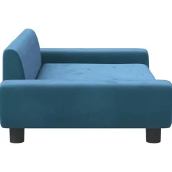 MAISON EXCLUSIVE - Lit pour chien bleu 100x54x33 cm velours