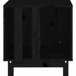 MAISON EXCLUSIVE - Niche pour chien noir 50x40x52 cm bois de pin massif