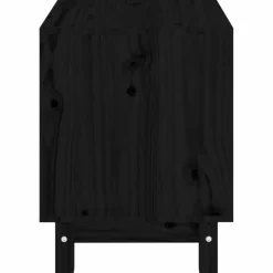 MAISON EXCLUSIVE - Niche pour chien noir 50x40x52 cm bois de pin massif