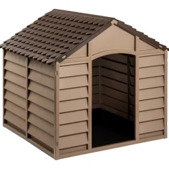 MAISON EXCLUSIVE - Niche pour chien marron 86x84x82 cm polypropylène