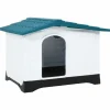MAISON EXCLUSIVE - Niche pour chien bleu 90,5x68x66 cm polypropylène