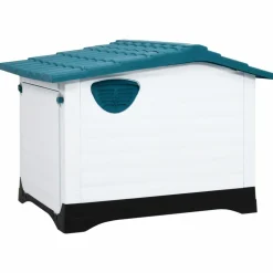 MAISON EXCLUSIVE - Niche pour chien bleu 90,5x68x66 cm polypropylène