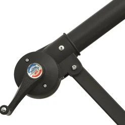 MAISON EXCLUSIVE - Parasol de jardin en porte-à-faux avec mât en aluminium bleu