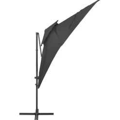 MAISON EXCLUSIVE - Parasol de jardin en porte-à-faux à double toit anthracite
