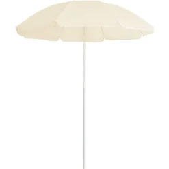 MAISON EXCLUSIVE - Parasol de jardin avec mât en acier sable 180 cm