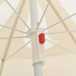 MAISON EXCLUSIVE - Parasol de jardin avec mât en acier sable 180 cm