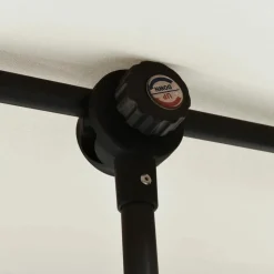 MAISON EXCLUSIVE - Parasol de jardin avec mât en aluminium 180x110 cm blanc sable