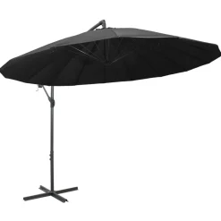 MAISON EXCLUSIVE - Parasol suspendu avec poteau anthracite 3 m