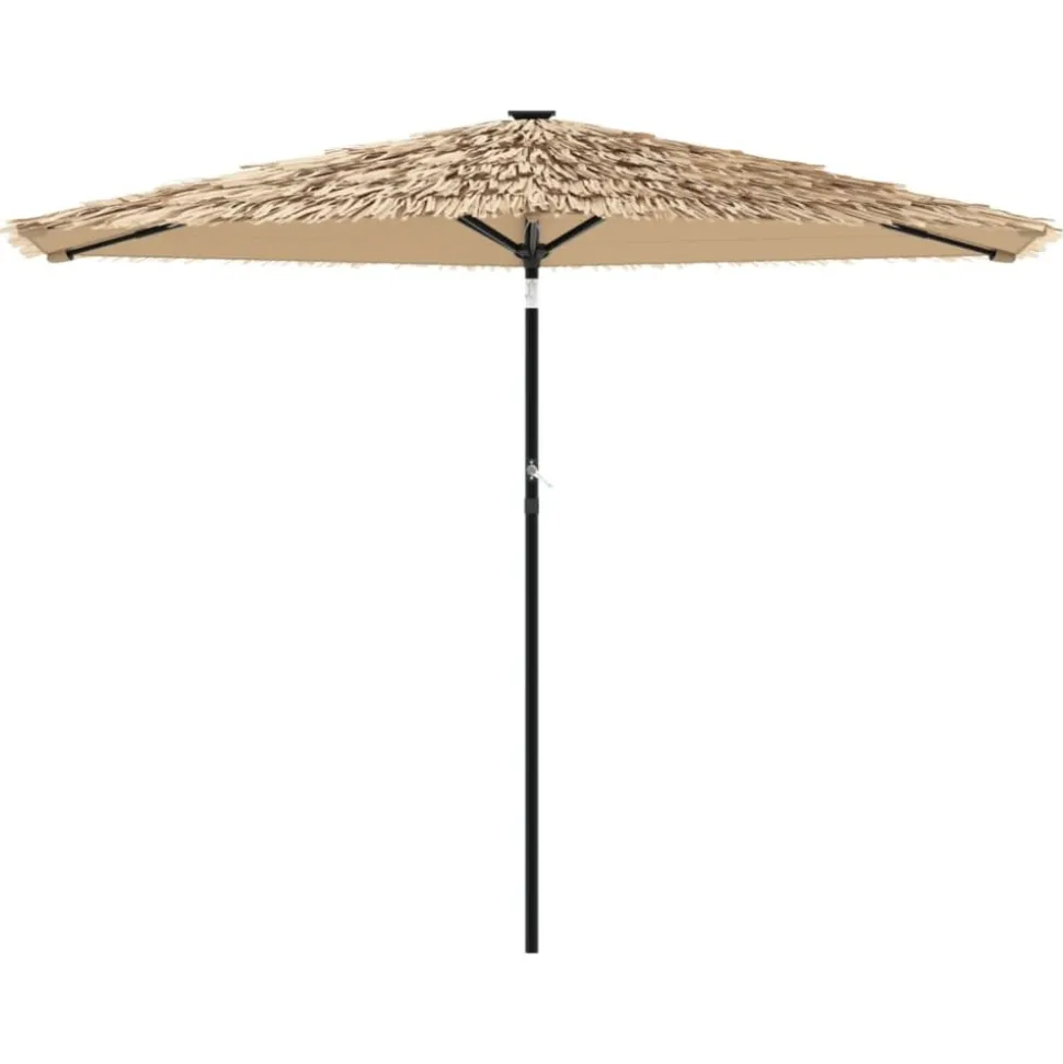 MAISON EXCLUSIVE - Parasol de jardin avec mât en acier marron 288x288x225 cm