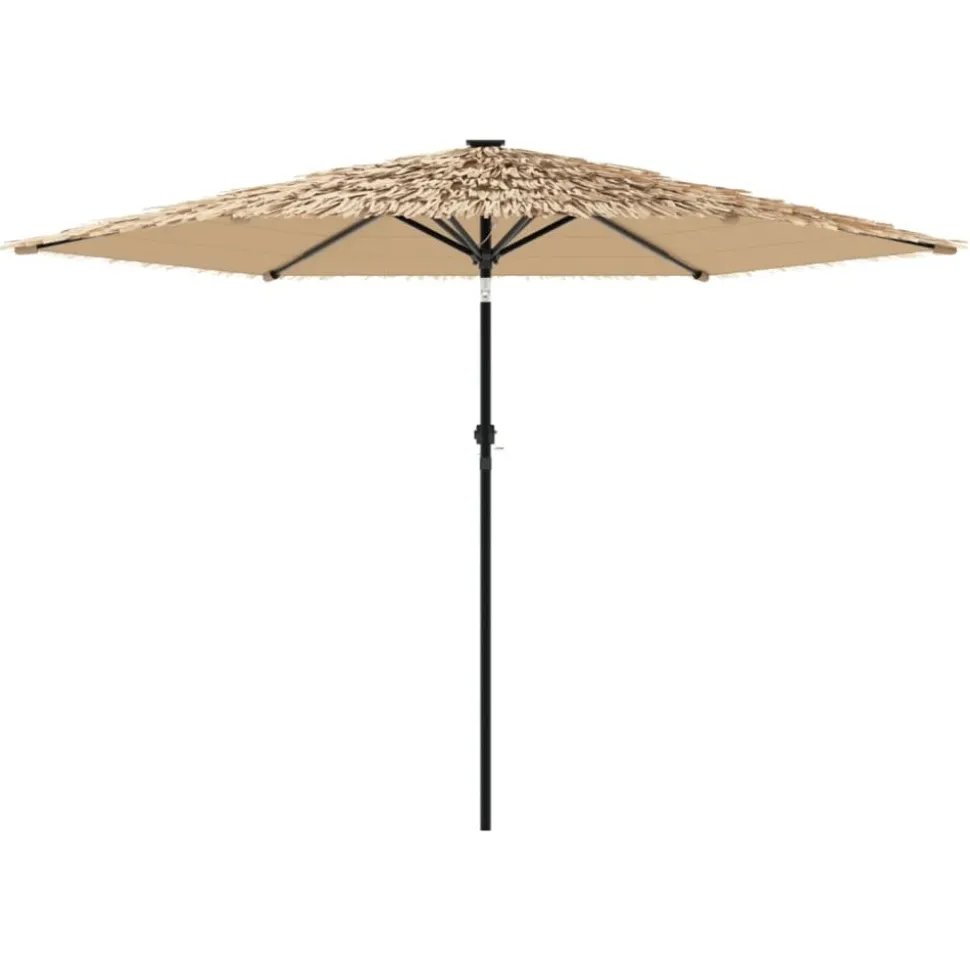 MAISON EXCLUSIVE - Parasol de jardin avec mât en acier marron 288x288x225 cm