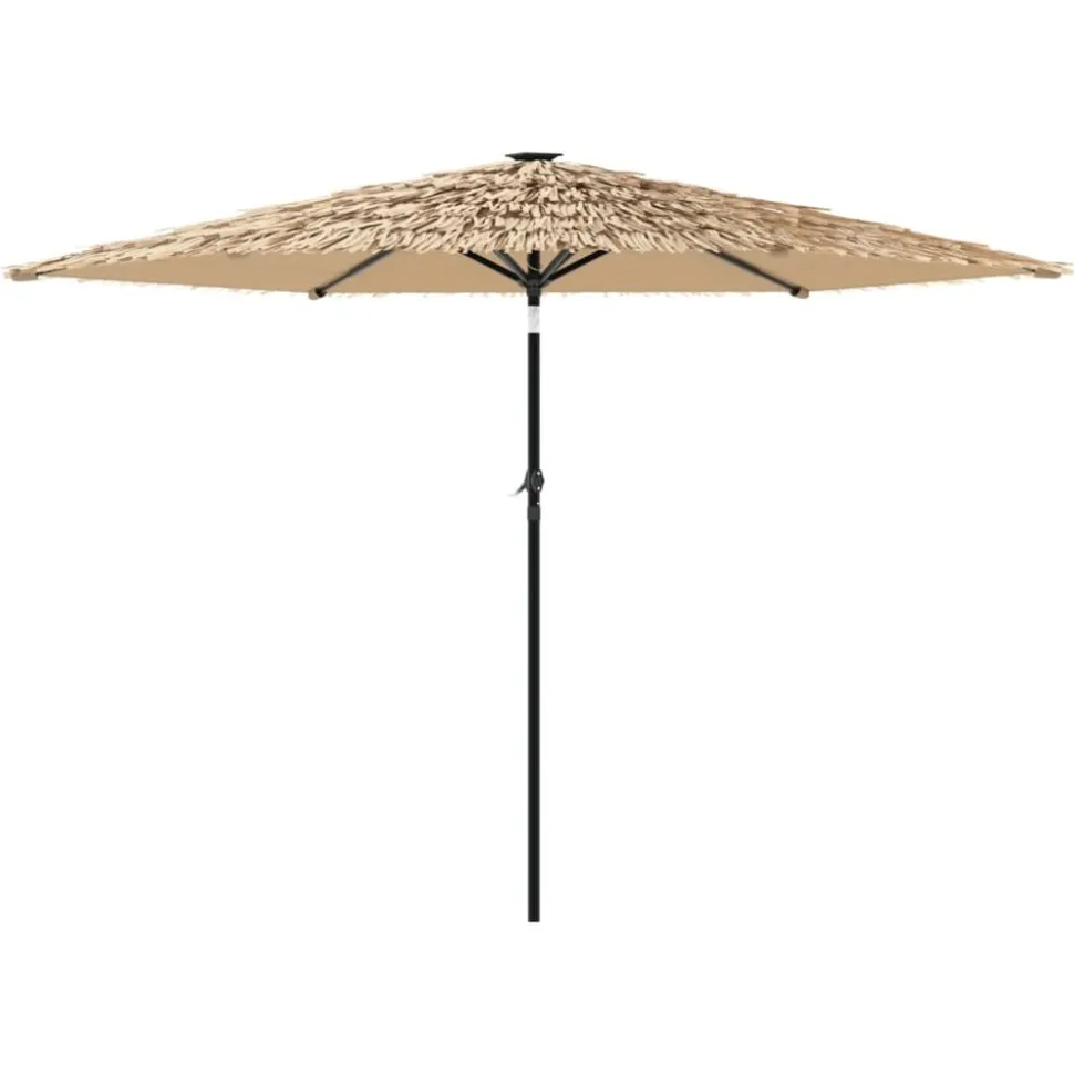 MAISON EXCLUSIVE - Parasol de jardin avec mât en acier marron 288x288x225 cm