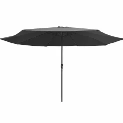 MAISON EXCLUSIVE - Parasol de jardin avec mât en métal 390 cm anthracite