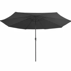 MAISON EXCLUSIVE - Parasol de jardin avec mât en métal 390 cm anthracite