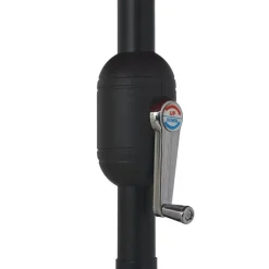 MAISON EXCLUSIVE - Parasol de jardin avec mât en métal 390 cm anthracite