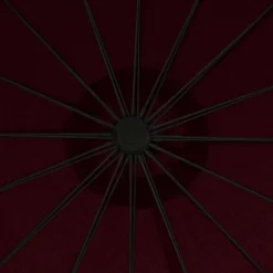 MAISON EXCLUSIVE - Parasol suspendu avec poteau bordeaux 3 m