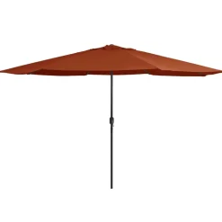 MAISON EXCLUSIVE - Parasol de jardin avec mât en métal 390 cm terre cuite