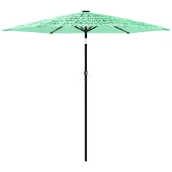 MAISON EXCLUSIVE - Parasol de jardin avec mât en acier vert 268x268x226 cm