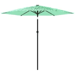 MAISON EXCLUSIVE - Parasol de jardin avec mât en acier vert 268x268x226 cm