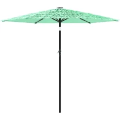 MAISON EXCLUSIVE - Parasol de jardin avec mât en acier vert 268x268x226 cm
