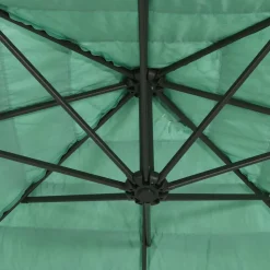 MAISON EXCLUSIVE - Parasol de jardin avec mât en acier vert 268x268x226 cm